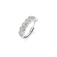 Anneau Amen Femme Tanti cuori in Argent Zircone R7HSCBBZ3
